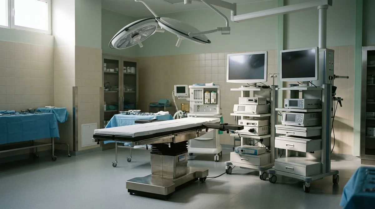 Bloc opératoire vide dans un établissement de santé